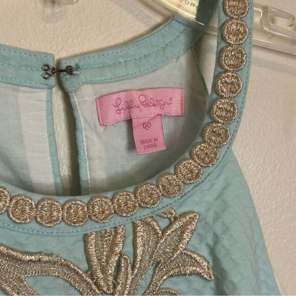 •CCO SALE• LILLY PULITZER Sleeveless Pearl Shift Dress *Whisper Blue - Picture 12 of 13
